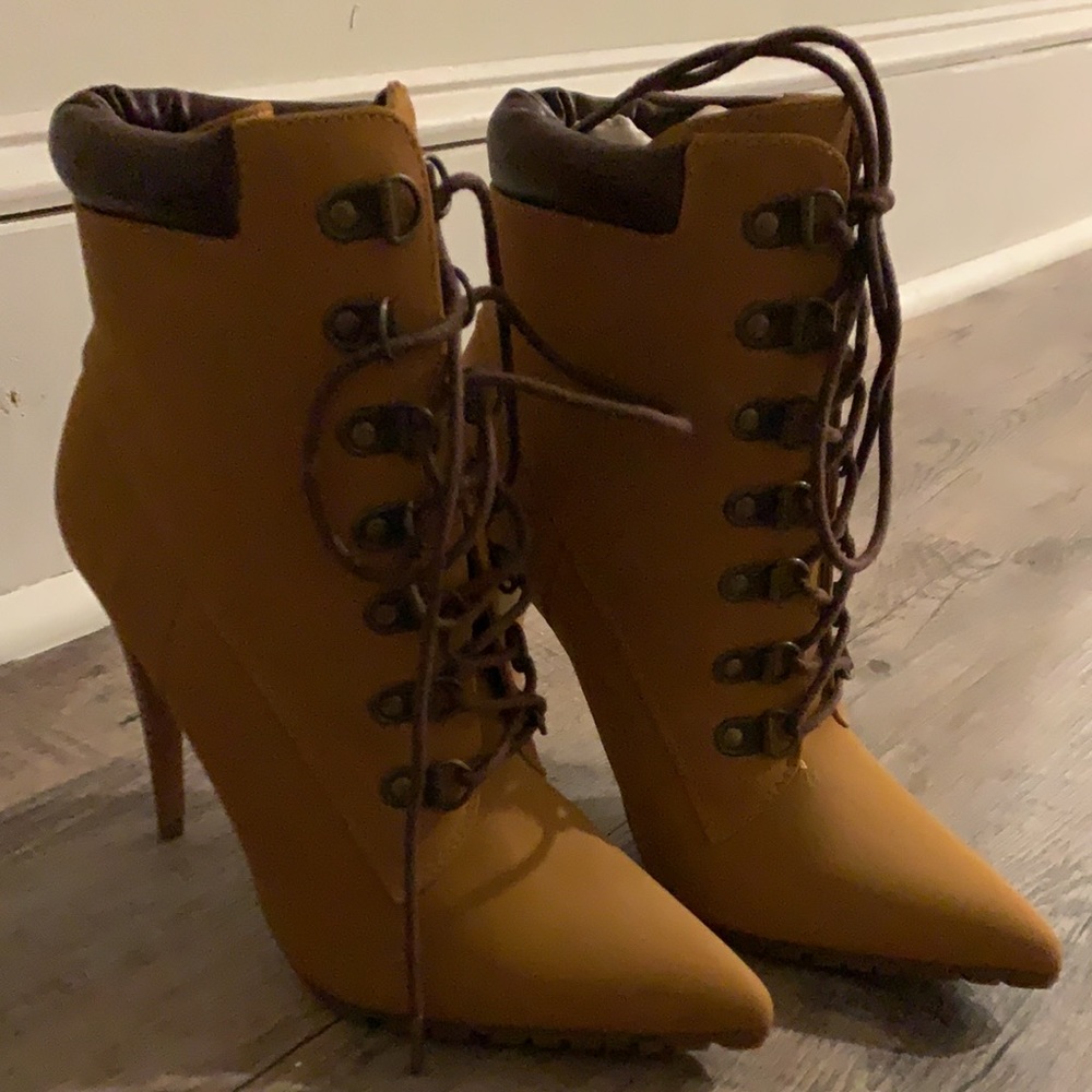 Brown booties
